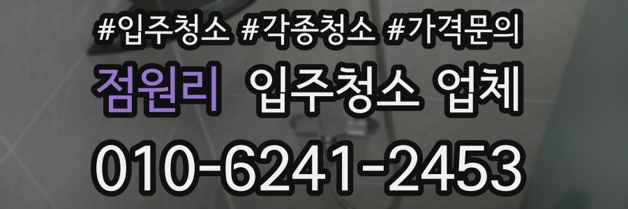 점원리 입주청소 업체