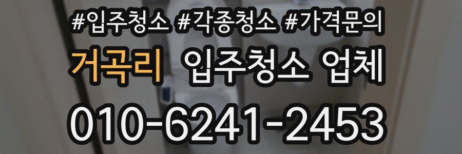 거곡리 입주청소 업체
