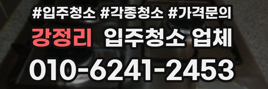 강정리 입주청소 업체