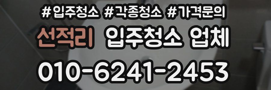 선적리 입주청소 업체
