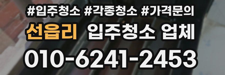 선읍리 입주청소 업체
