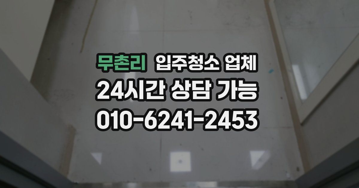 무촌리 입주청소 업체