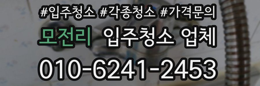 모전리 입주청소 업체