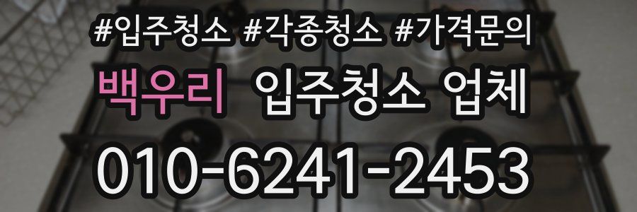 백우리 입주청소 업체