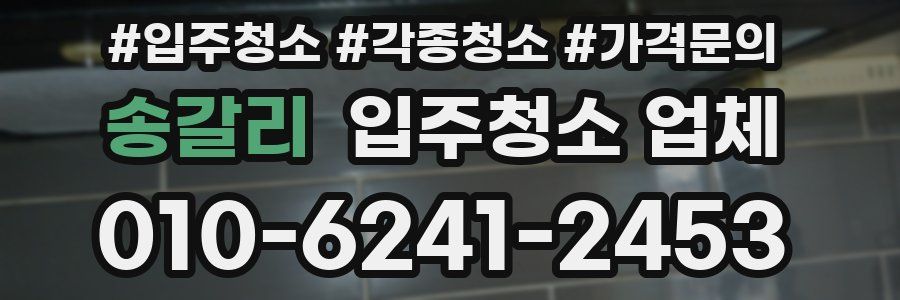 송갈리 입주청소 업체