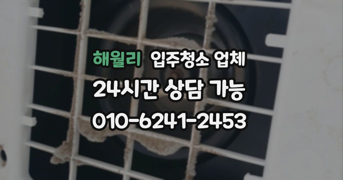 해월리 입주청소 업체