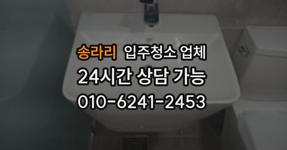 송라리 입주청소 업체