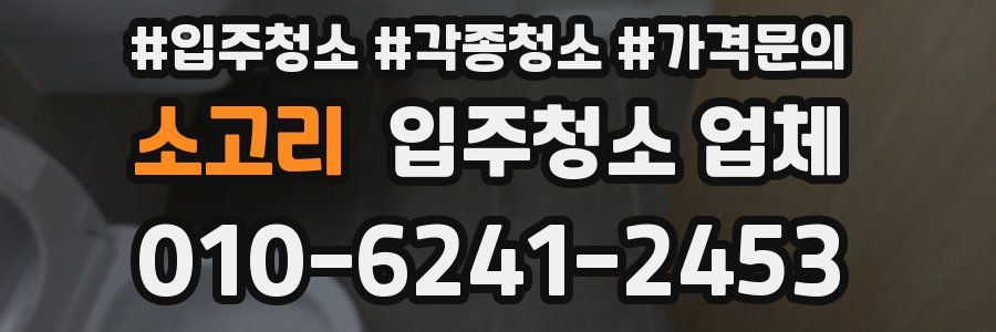 소고리 입주청소 업체