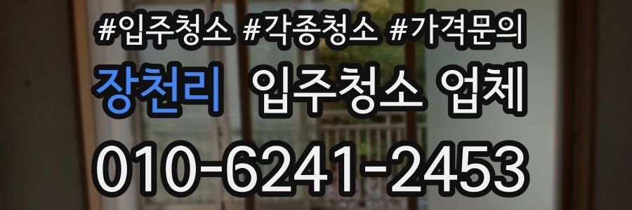 장천리 입주청소 업체
