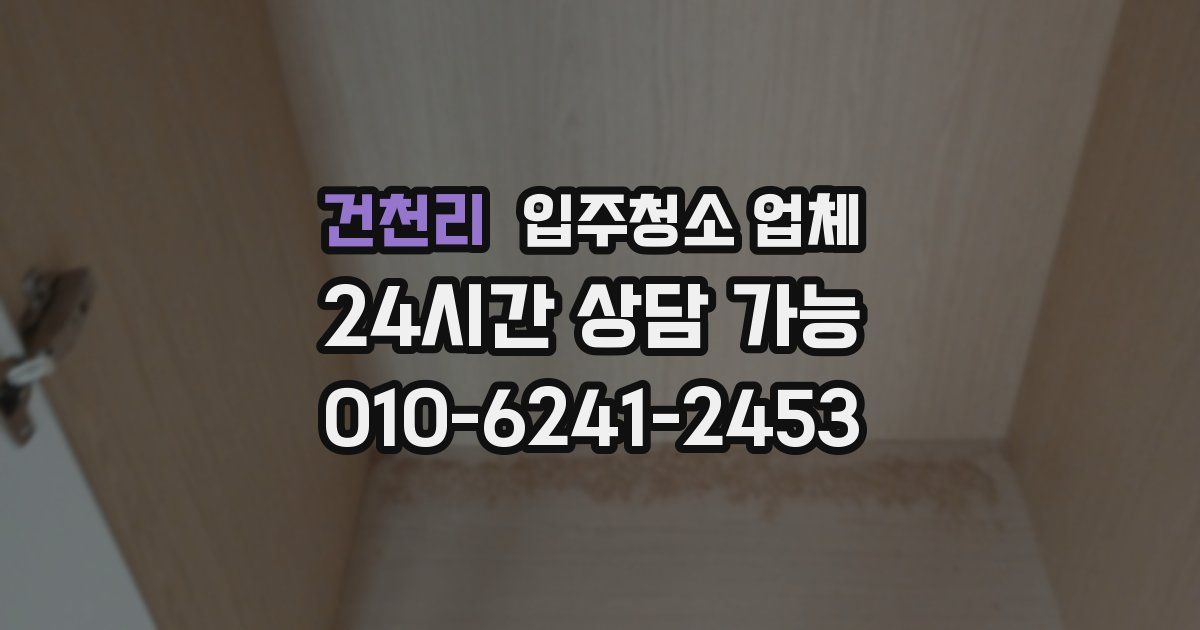 건천리 입주청소 업체