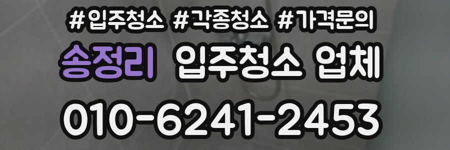 송정리 입주청소 업체