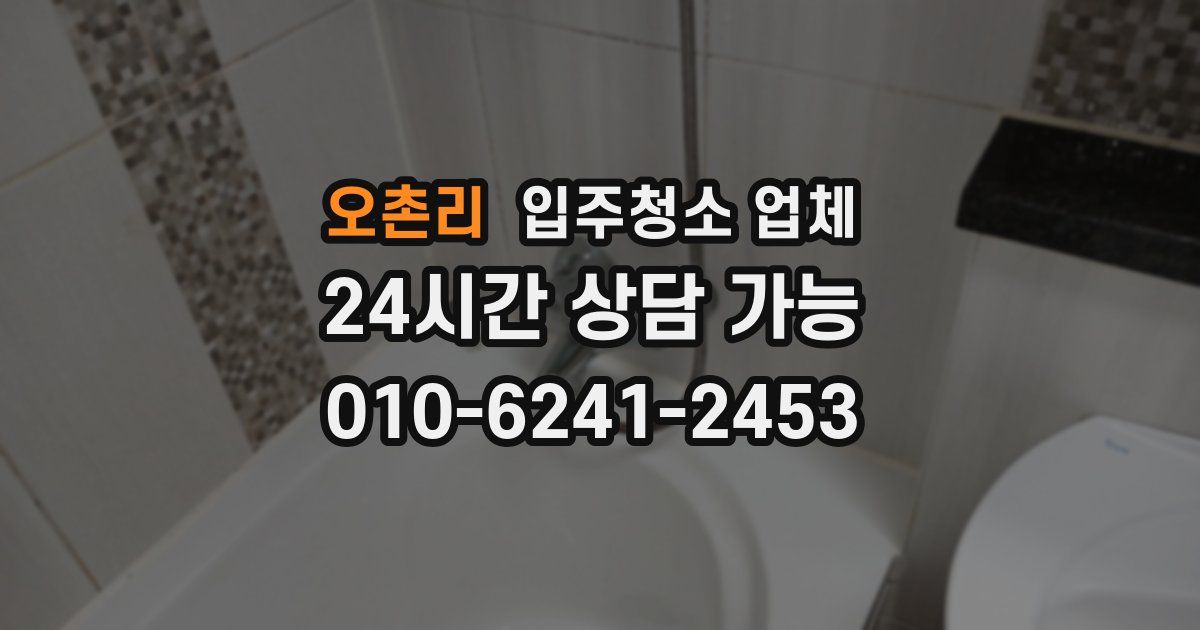 오촌리 입주청소 업체