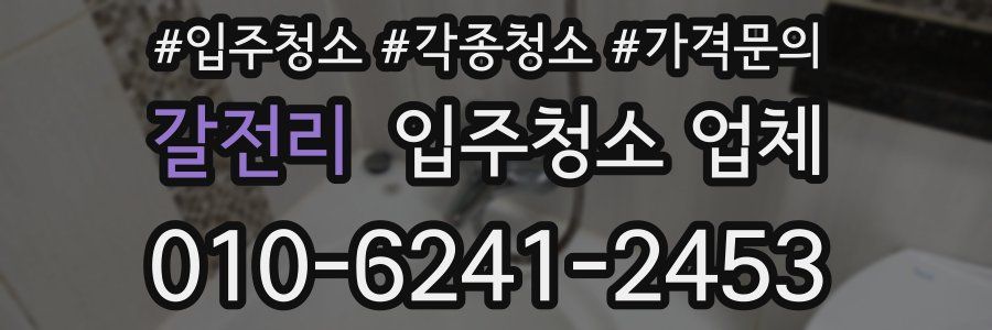 갈전리 입주청소 업체