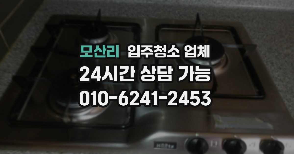 모산리 입주청소 업체