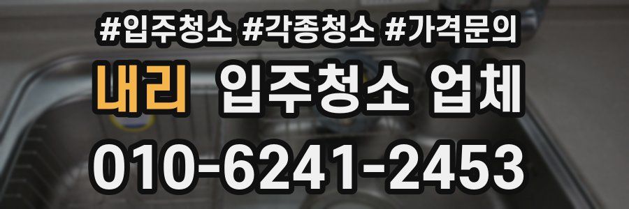 내리 입주청소 업체
