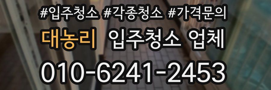 대농리 입주청소 업체
