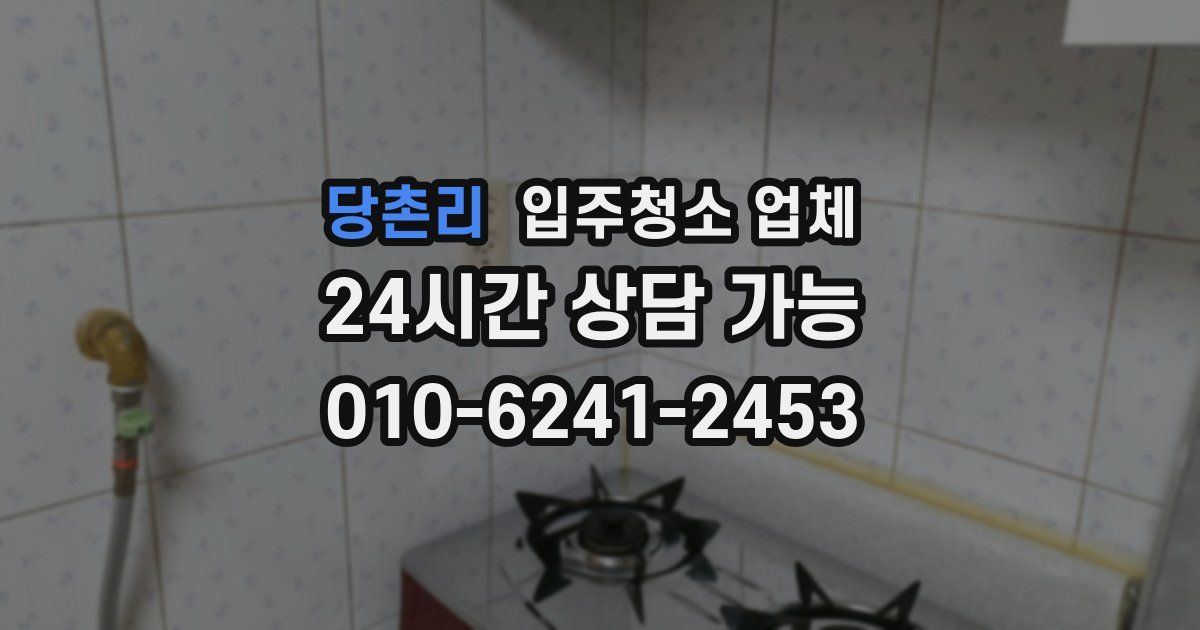 당촌리 입주청소 업체