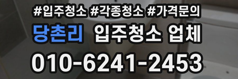 당촌리 입주청소 업체
