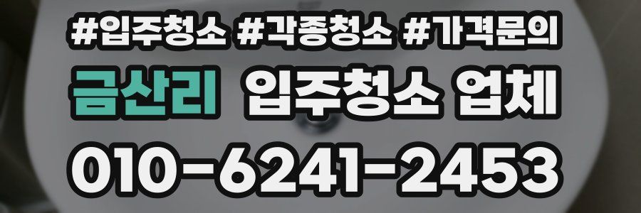 금산리 입주청소 업체
