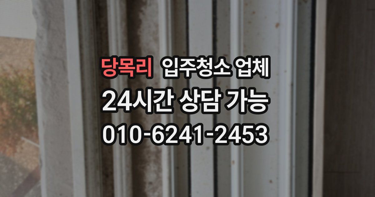 당목리 입주청소 업체