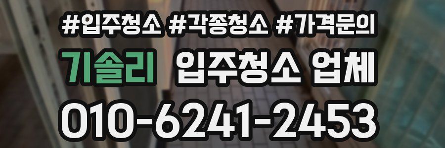 기솔리 입주청소 업체
