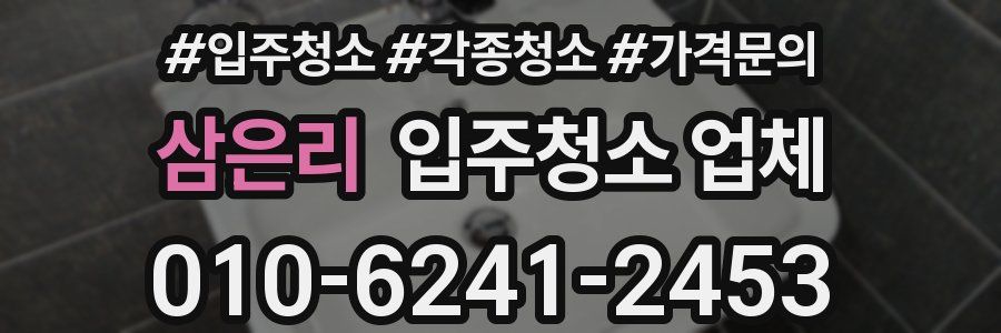 삼은리 입주청소 업체