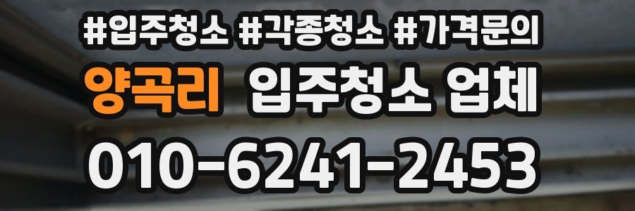 양곡리 입주청소 업체