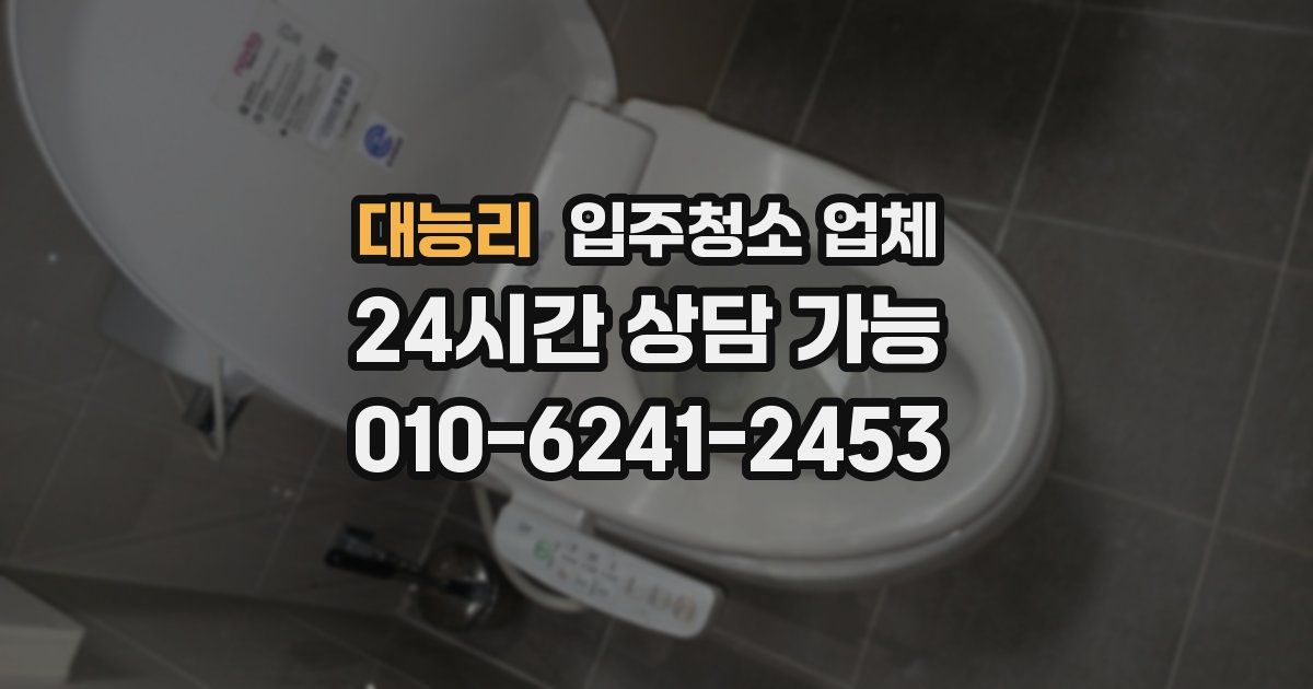 대능리 입주청소 업체