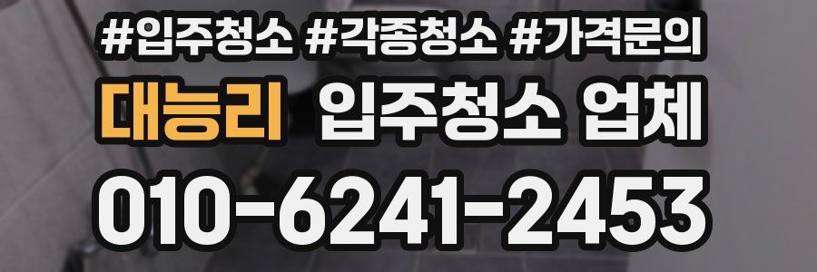 대능리 입주청소 업체