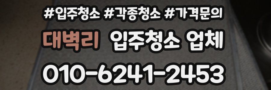 대벽리 입주청소 업체