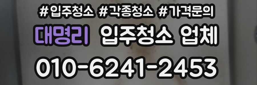 대명리 입주청소 업체