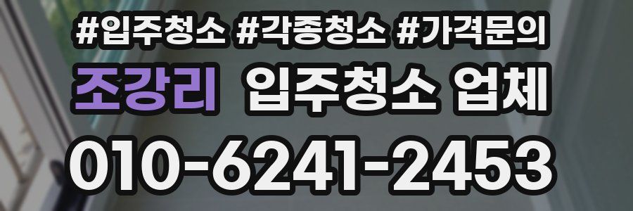 조강리 입주청소 업체