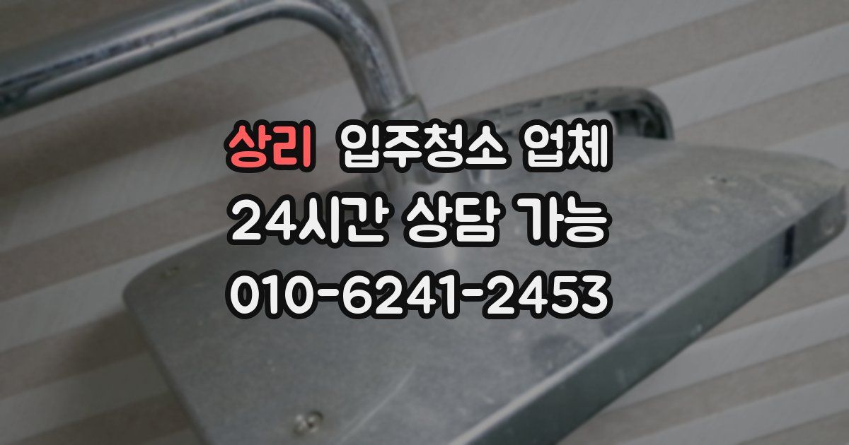 상리 입주청소 업체