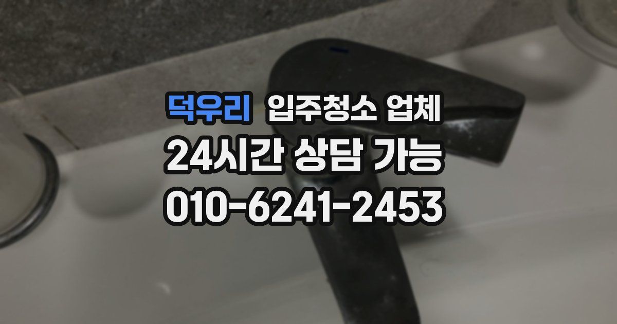 덕우리 입주청소 업체