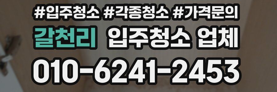 갈천리 입주청소 업체