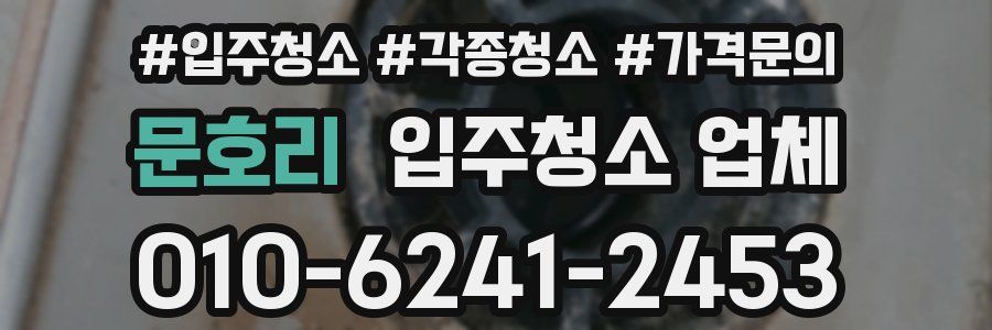 문호리 입주청소 업체