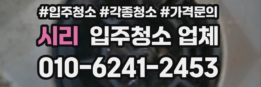 시리 입주청소 업체
