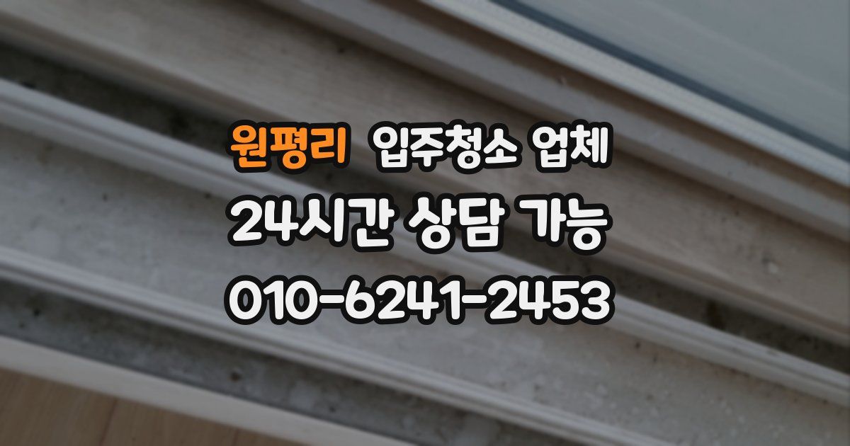 원평리 입주청소 업체