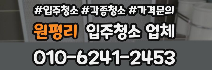 원평리 입주청소 업체