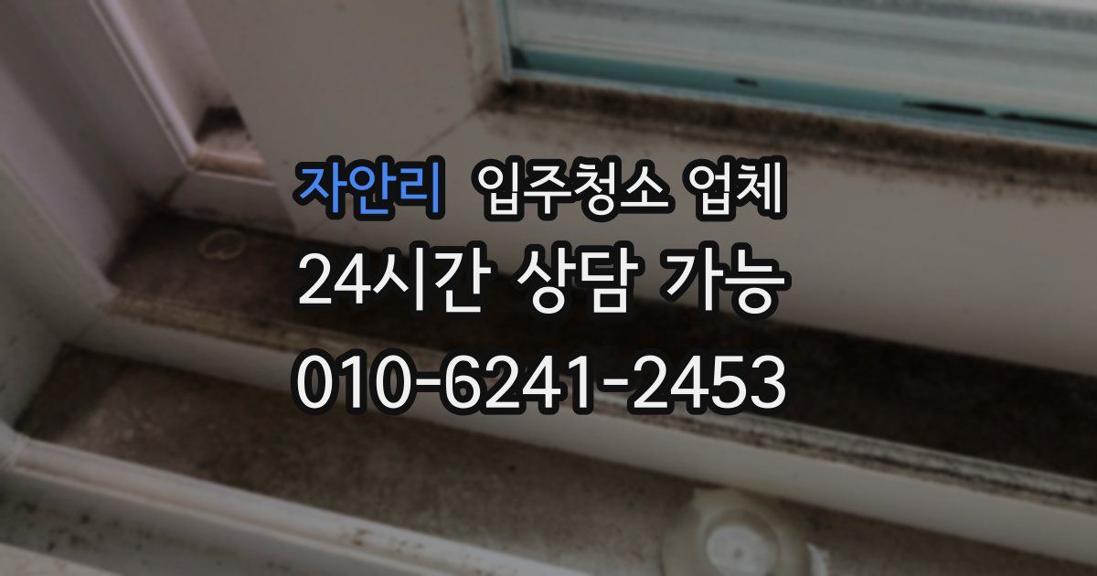 자안리 입주청소 업체