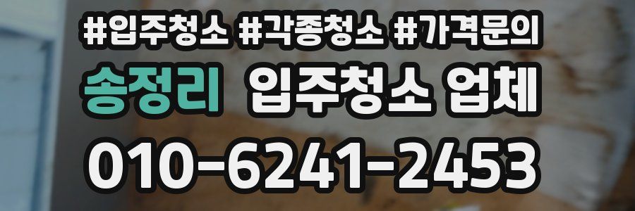 송정리 입주청소 업체