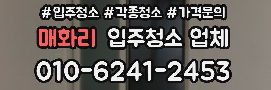 매화리 입주청소 업체