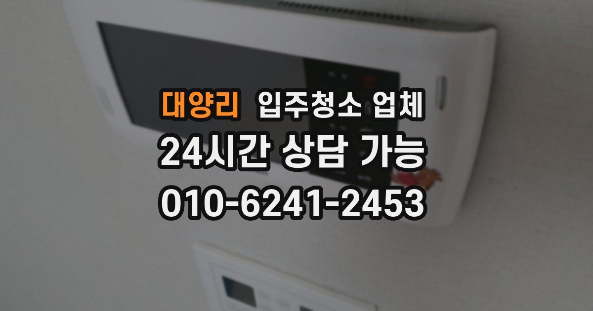 대양리 입주청소 업체