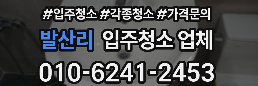 발산리 입주청소 업체