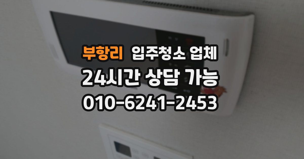부항리 입주청소 업체