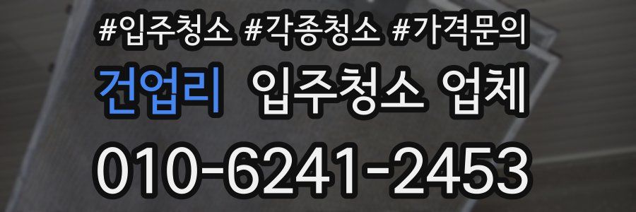 건업리 입주청소 업체