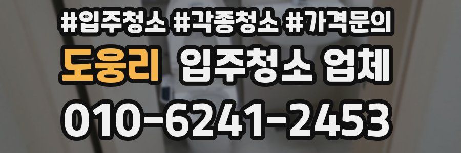 도웅리 입주청소 업체