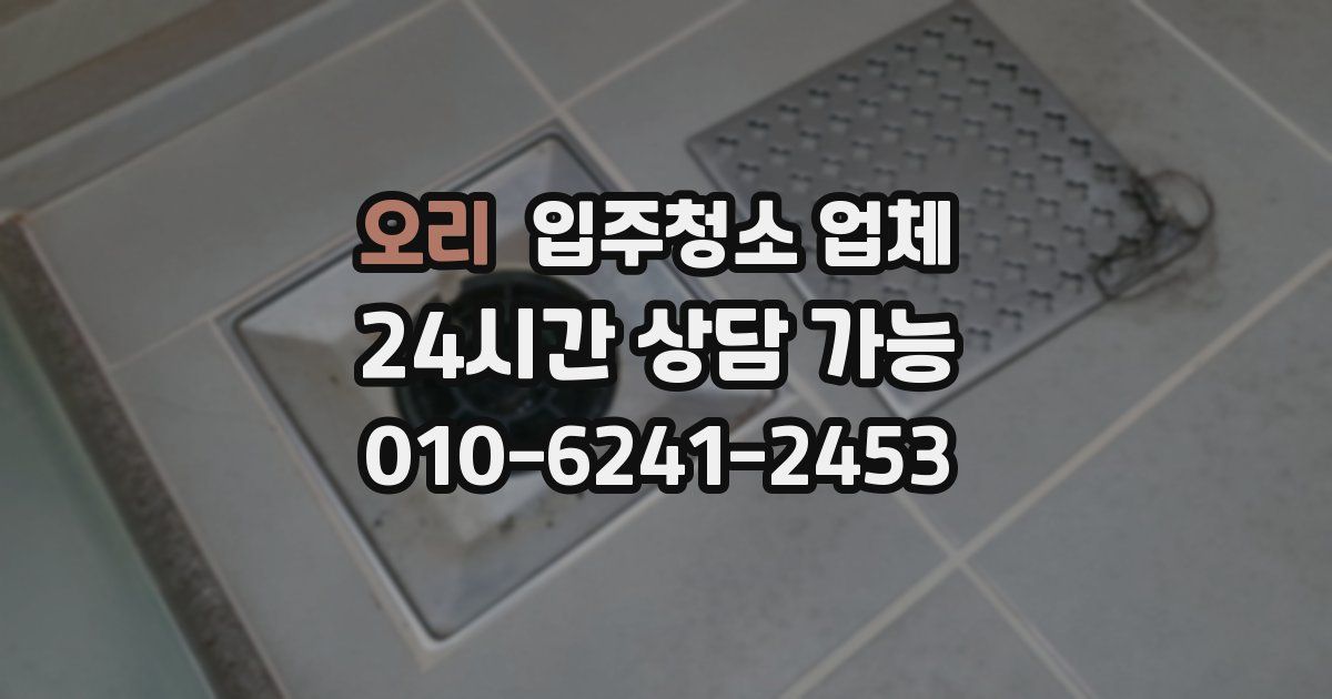 오리 입주청소 업체