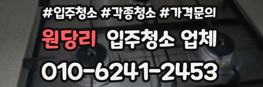 원당리 입주청소 업체