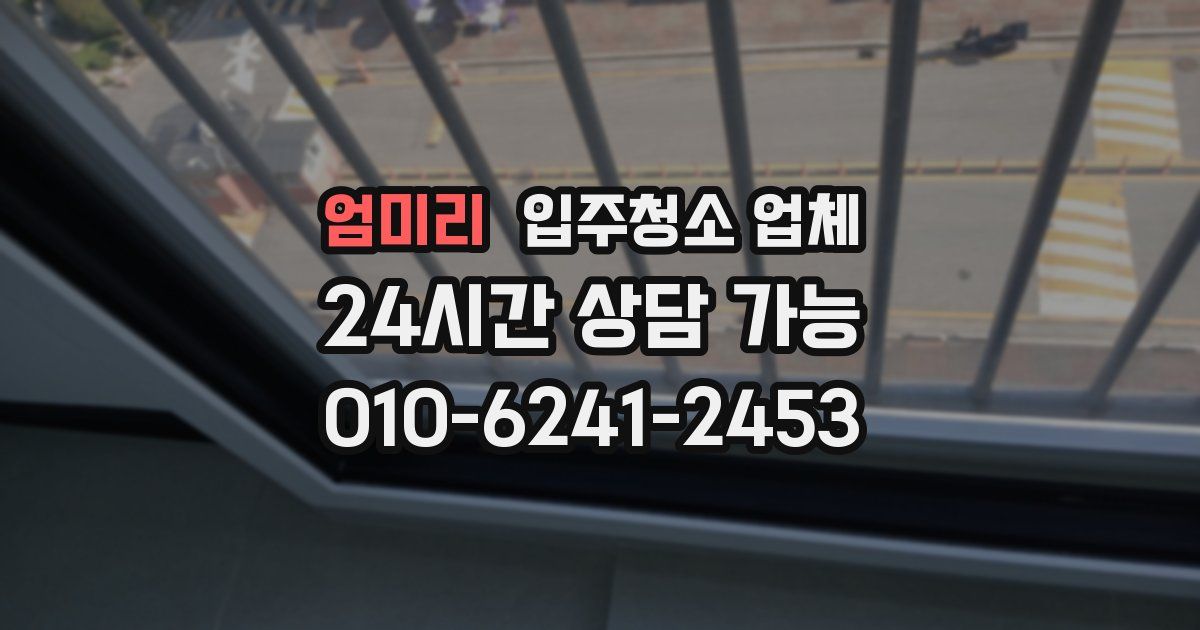 엄미리 입주청소 업체